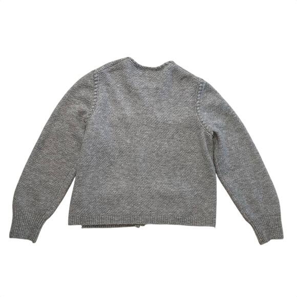 J. Crew Odette Cardigan Sweater Lady Jacket Rhinestones Sz XL Gray - Picture 4 of 7